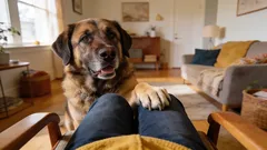 O que significa quando um cão coloca a pata no seu joelho e como reagir corretamente