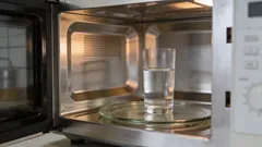 Por que colocar um copo de água no micro-ondas — uma regra simples que salva o aparelho